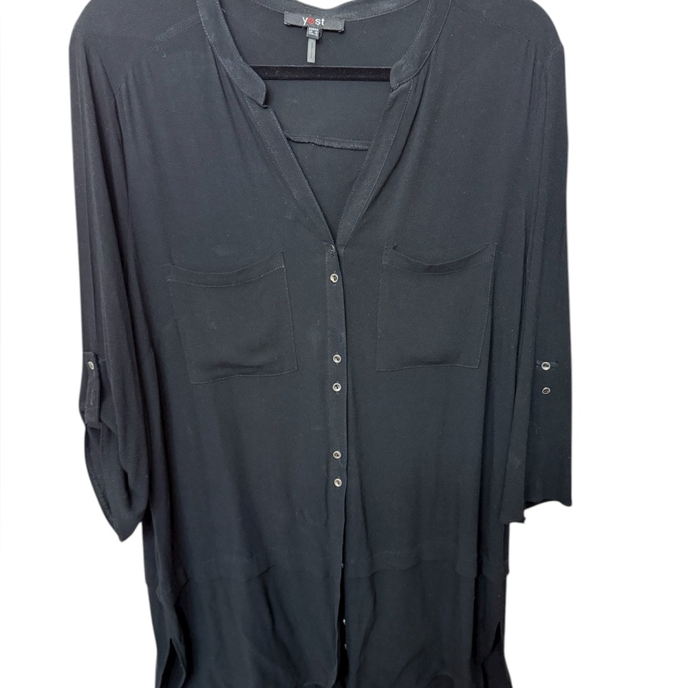 Wilfred Black Button-Up Blouse